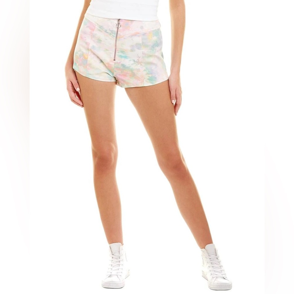 For Love & Lemons Smythe Hot Short XS Pastel Tie Dye Festival‎